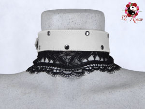 Collar Diana Blanco Trasero