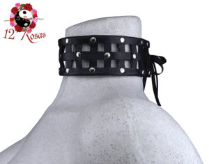 Collar Iris Negro Lado